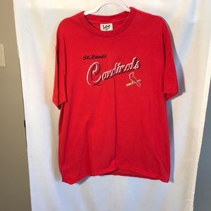 Cardinals mens L red short sleeved t-shirt